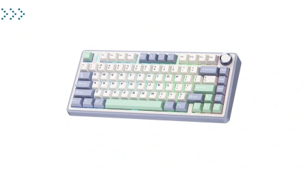 Клавиатуры AULA F75 Purple-Beige-Green Light Green Switches Клавиатуры AULA F75 Purple-Beige-Green Light Green Switches
